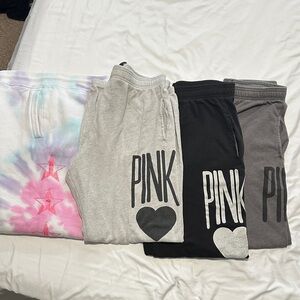 PINK Victoria's Secret & Jeffree Star  Sweatpants - Tie-Dye, Gray, Black